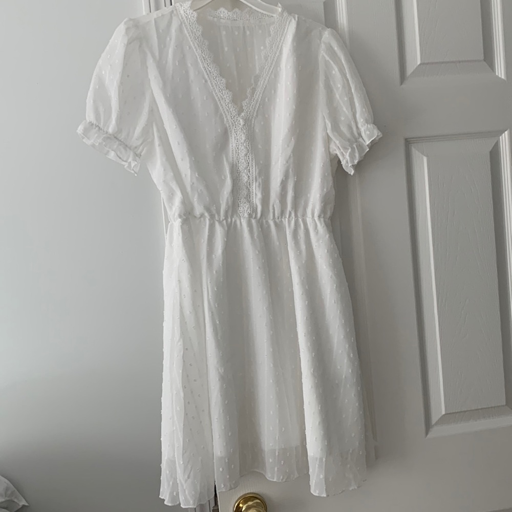 SHEIN short white dress